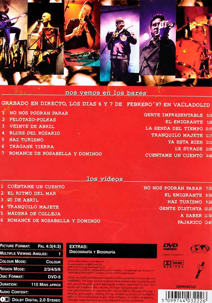 DVD Nos Vemos en los Bares + Los Vídeos