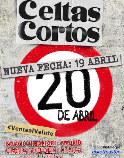Celtas Cortos: Tenemos segunda fecha, el 19 de abril, después del ‘sold out’ en Madrid