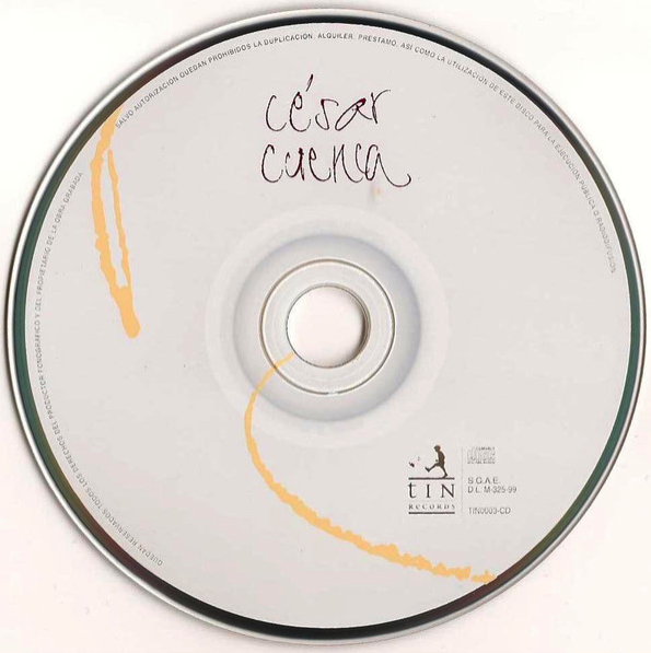 Disco físico de Bichito, disco de César Cuenca (fundador de Celtas Cortos)